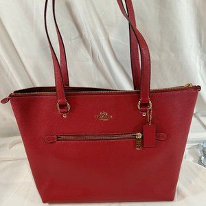 Coach Red Gallery Tote